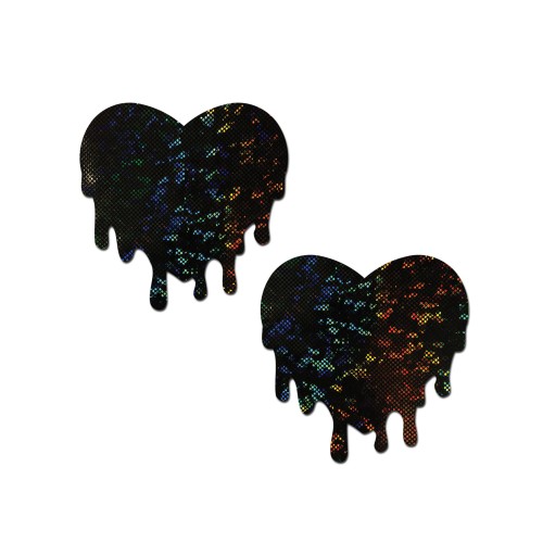 Pastease Melty Heart Nipple Pasties Negro