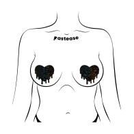 Pastease Melty Heart Nipple Pasties Negro