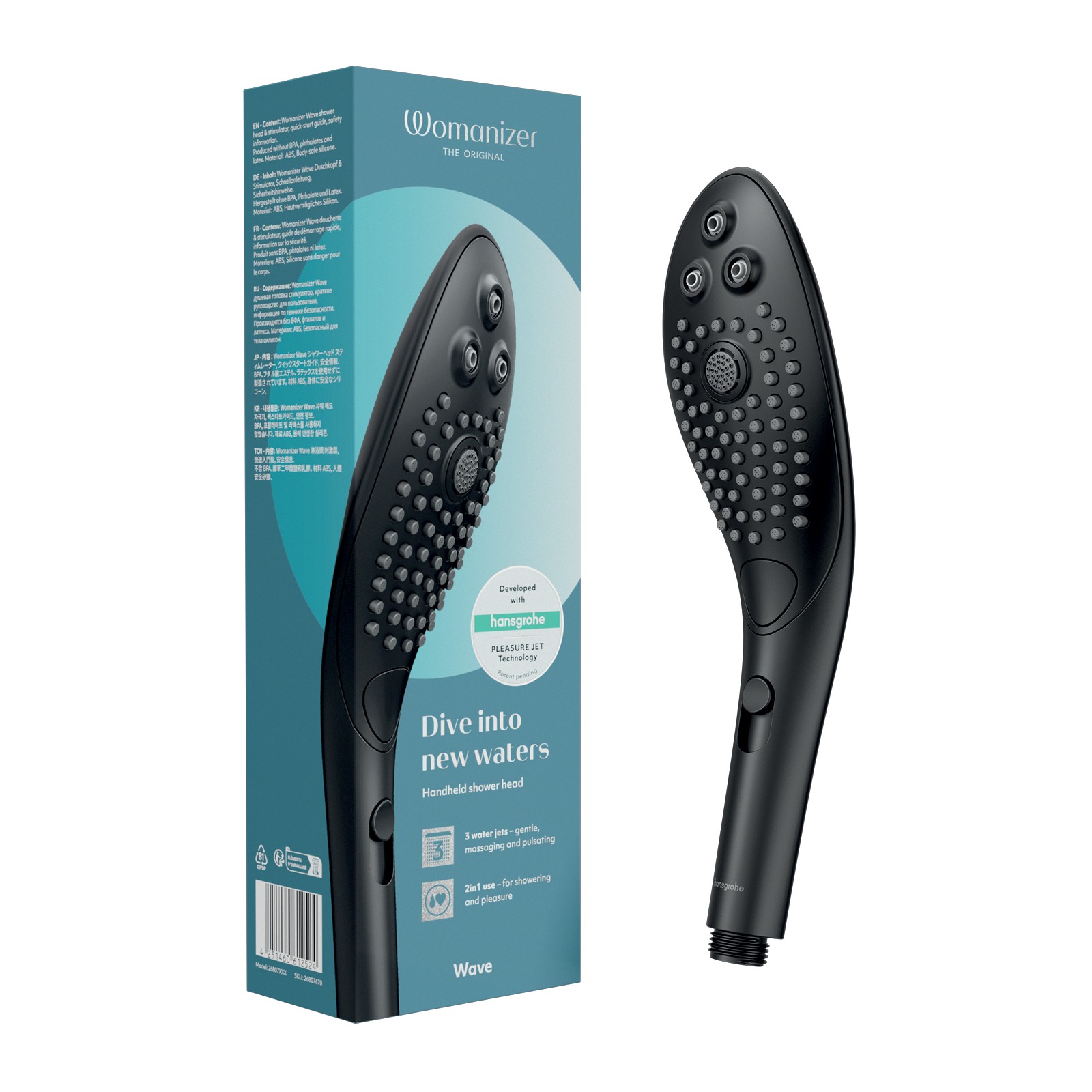 Womanizer Wave Shower Head - Black