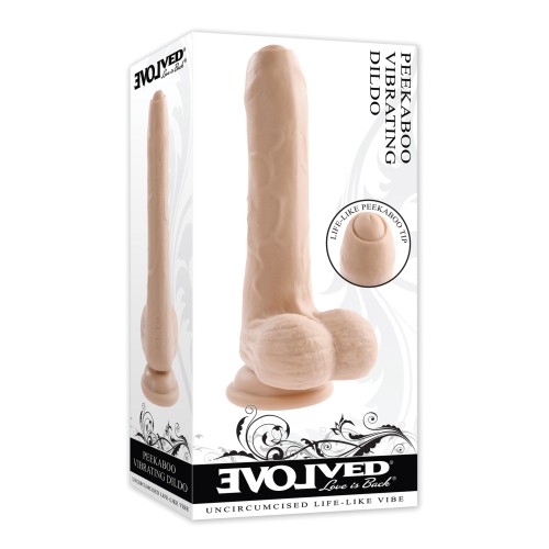 Evolved Peek A Boo Vibrating Dildo Ivory