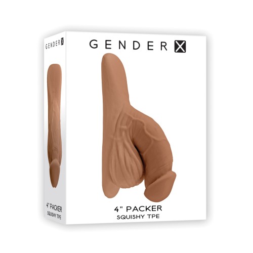 Gender X 4 Inch Realistic Packer in Tan