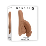 Gender X 4 Inch Realistic Packer in Tan