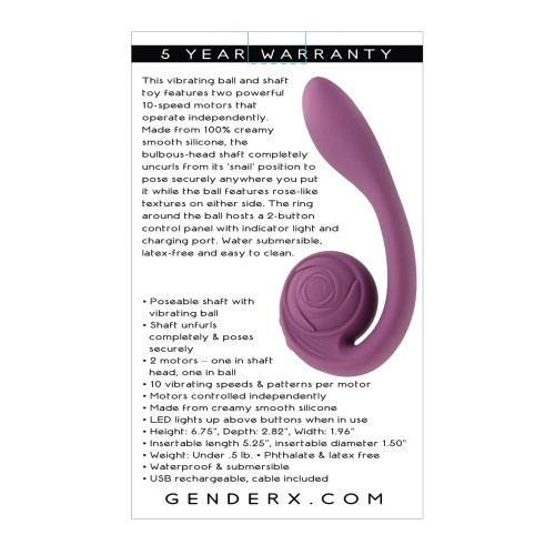 Toy Vibrante Gender X Poseable para Placer