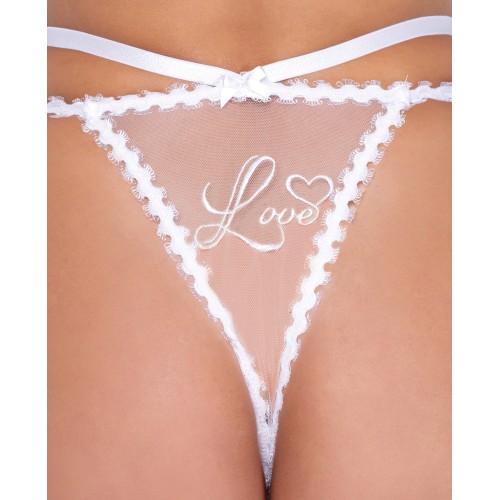 Forever Yours Bra and Panty Set White LG