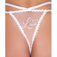 Conjunto de Sosten y Panty Bordados Forever Yours