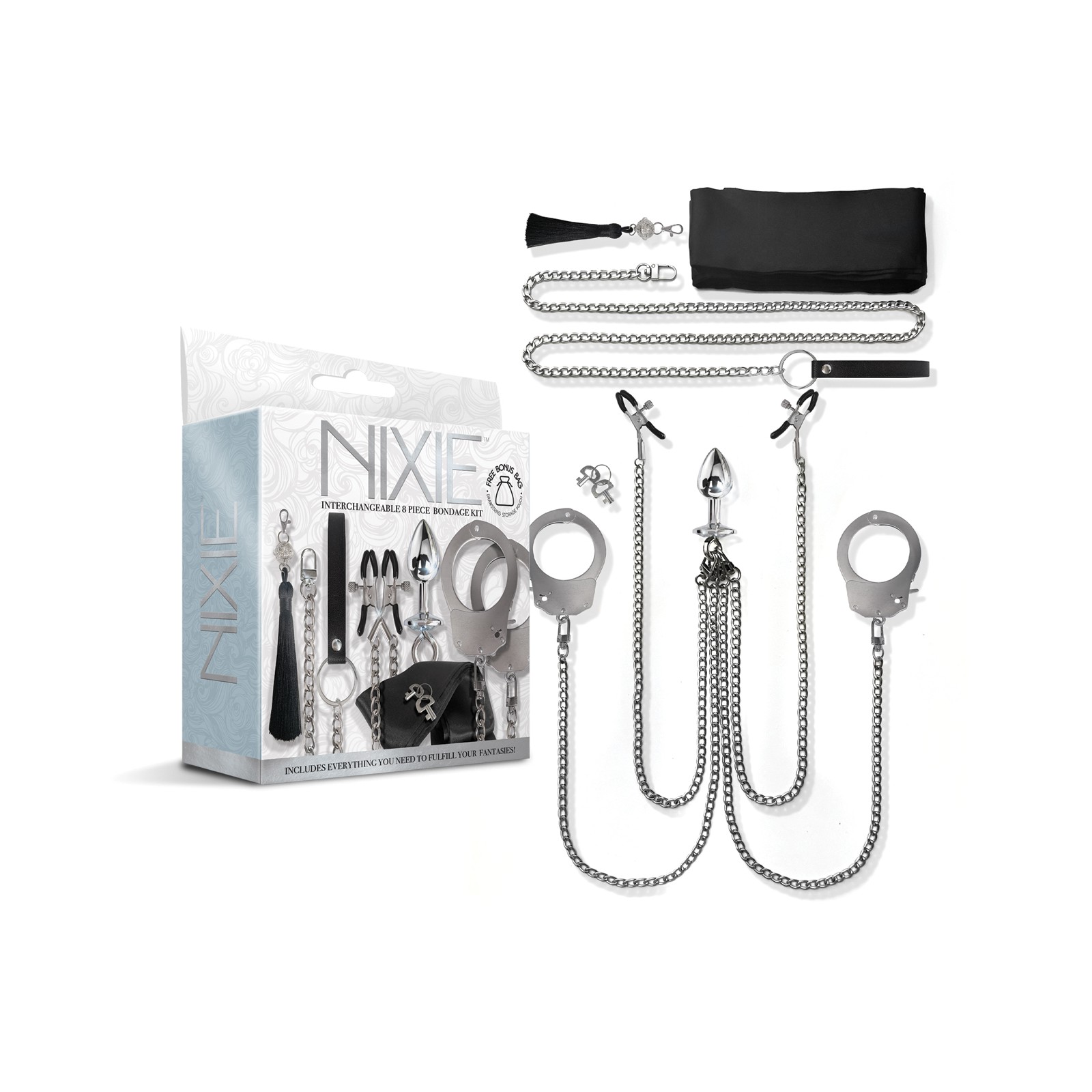 Kit de Bondage Nixie de 8 Piezas