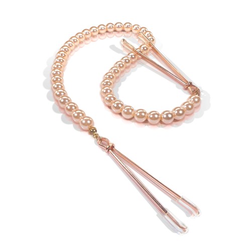 Pinzas para Pezones Nixie Pearl Drop Oro Rosa