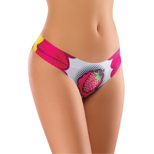 Mememe Kissberry Printed Thong