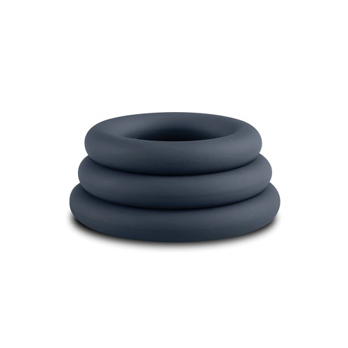 Set de 3 Cock Rings Boners - Negro