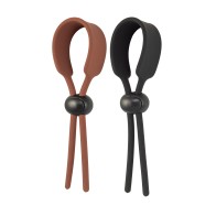 Cock Loops Adjustable Cock Ties - Brown/Black