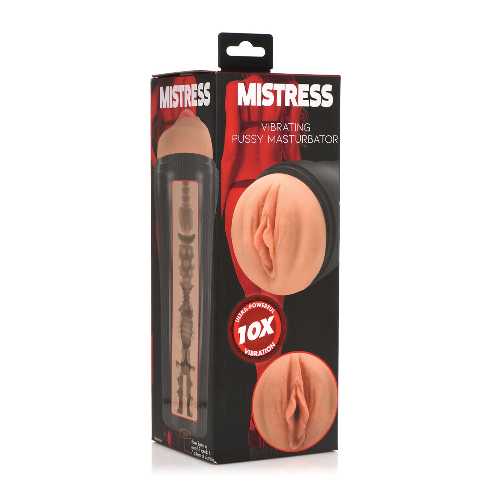 Masturbador Vibrante Mistress Tono Beige