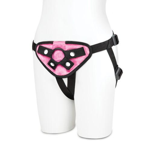 Lux Fetish Pink Strap-On Harness for Pleasure