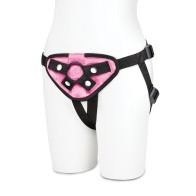 Lux Fetish Pink Strap-On Harness for Pleasure