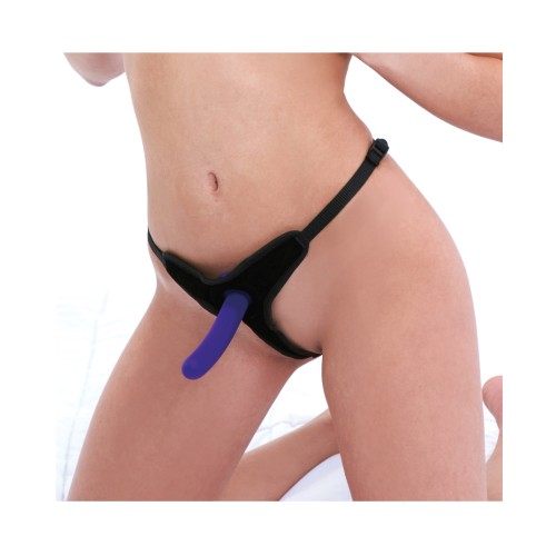 Lux Fetish Velvet Bikini Strap-On for Empowering Pleasure