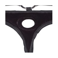 Lux Fetish Velvet Bikini Strap-On for Empowering Pleasure