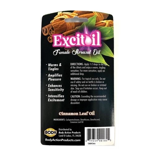 Excitoil Cinnamon Arousal Oil for Enhanced Pleasure