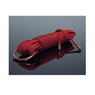 Silky Smooth Rope for Bondage - Red/Rose Gold