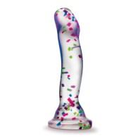 Blush Neo Elite 7" Confetti Dildo Glow in the Dark - Playful Toy