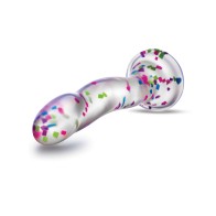 Blush Neo Elite 7" Confetti Dildo Glow in the Dark - Playful Toy