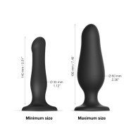 Strap on Me Inflatable Dildo Plug Black