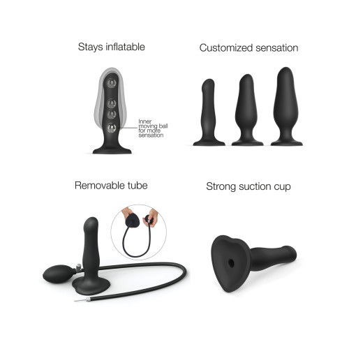 Strap on Me Plug Dildo Inflable Negro