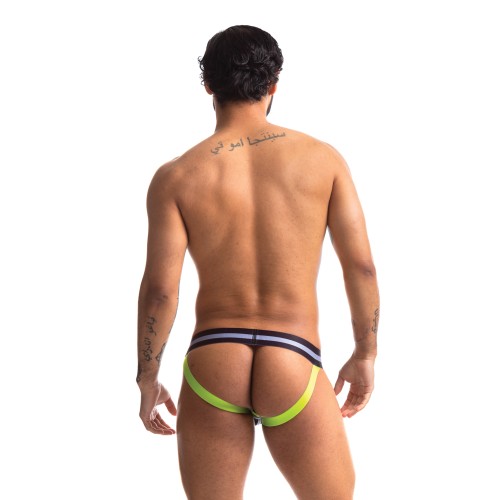 Sport Fucker Jersey Jock in Black/Black for Bold Style