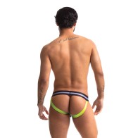 Sport Fucker Jersey Jock in Black/Black for Bold Style