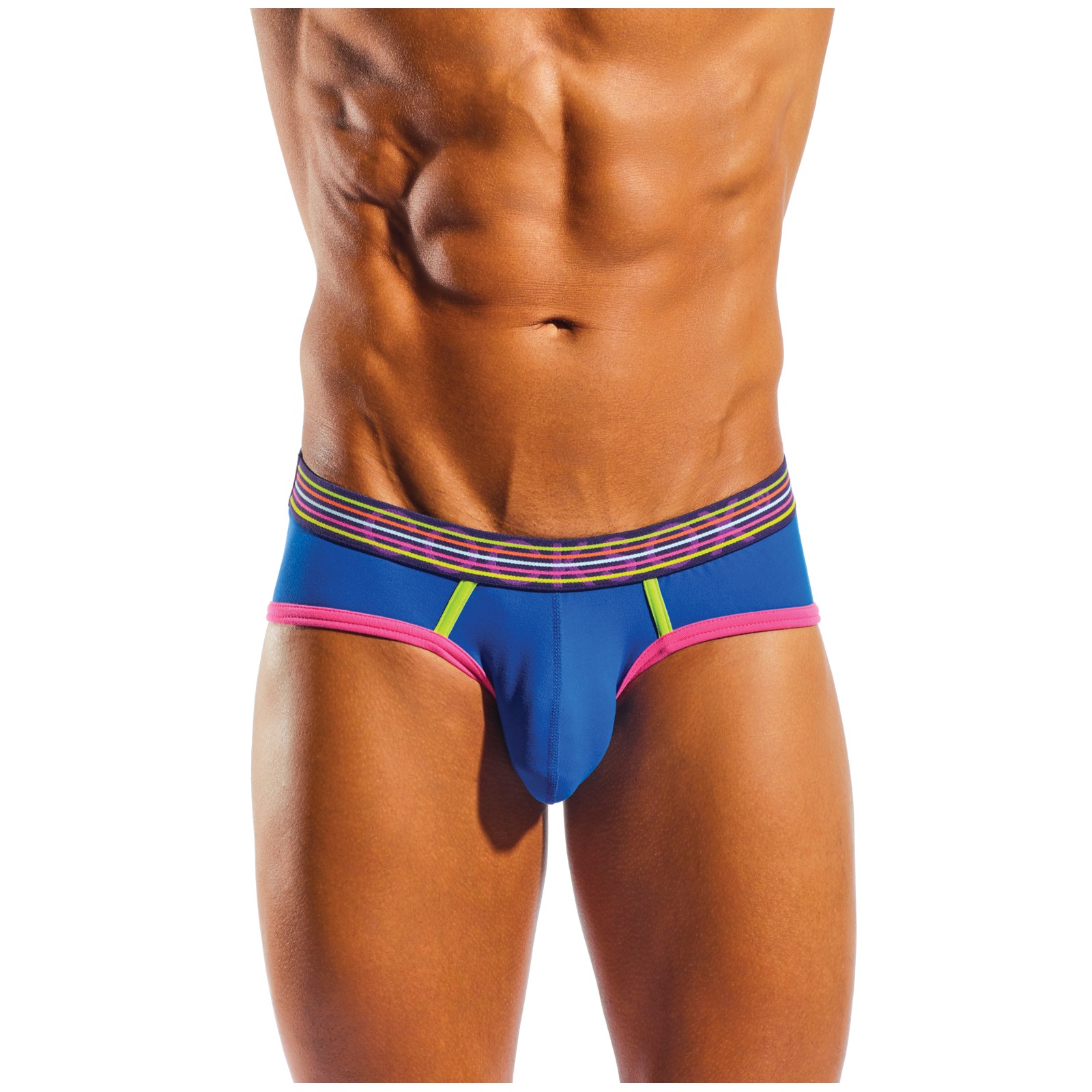 Brief Deportivo Cocksox con Bolsa Contour Azul Eléctrico