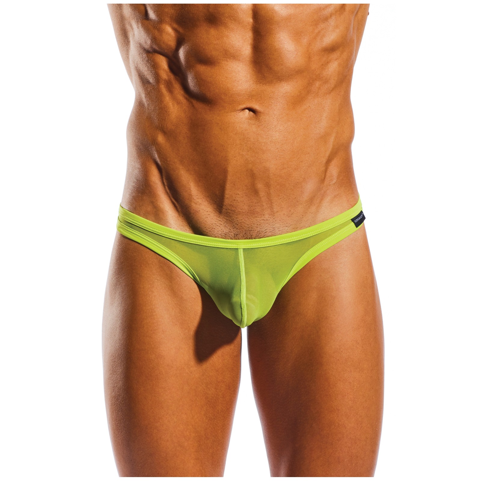 Cocksox Mesh Enhancing Pouch Thong Citrus Green