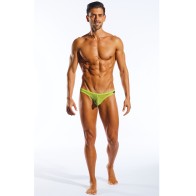 Cocksox Mesh Enhancing Pouch Thong Citrus Green