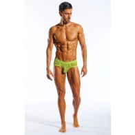 Cocksox Citrus Green Mesh Sports Brief with Contour Pouch