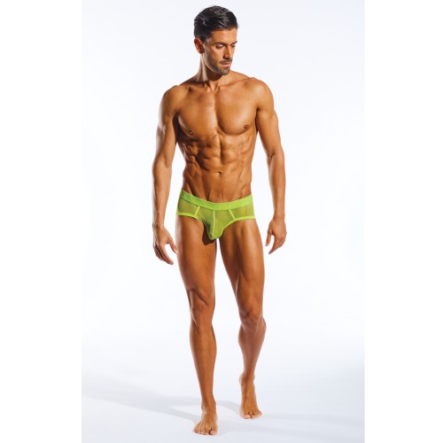 Cocksox Mesh Contour Pouch Brief Citrus Green