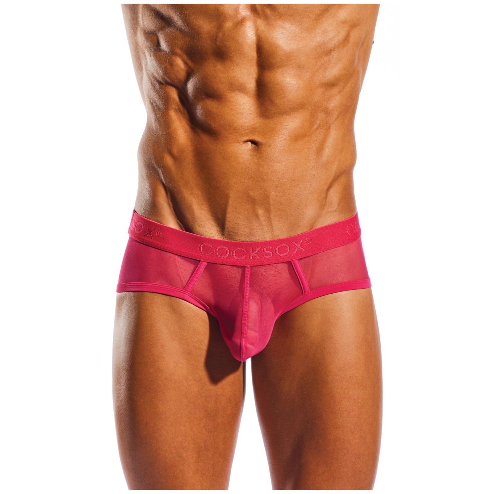 Cocksox Mesh Contour Pouch Sports Brief Fresia Pink MD