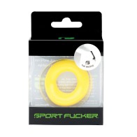 Sport Fucker Wedge Stretchable Cockring - Yellow