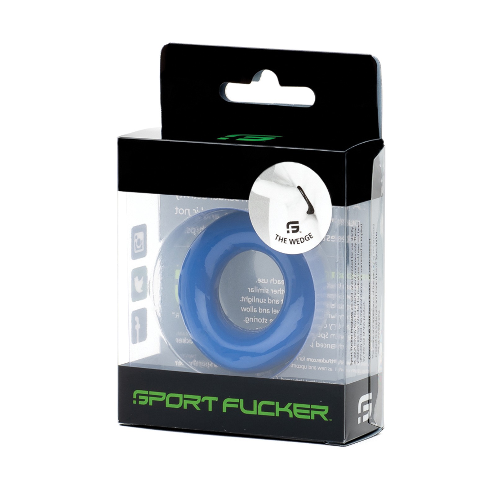 Sport Fucker Silicone Wedge Blue Cockring