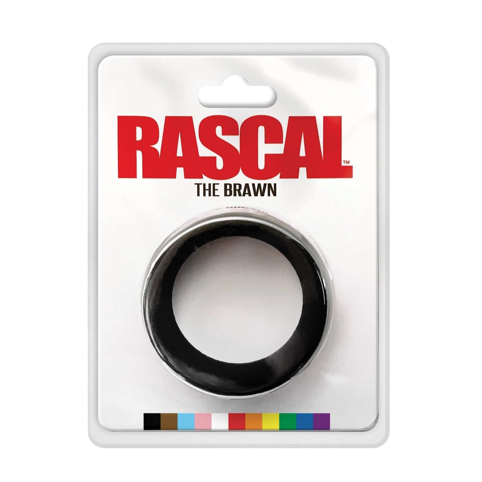 Rascal The Brawn Black Silicone Cock Ring for Enhanced Erection