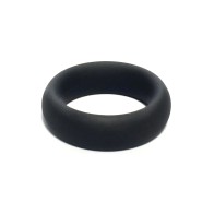 Rascal The Brawn Black Silicone Cock Ring for Enhanced Erection