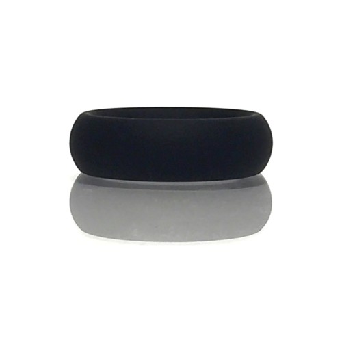 Rascal The Brawn Black Silicone Cock Ring for Enhanced Erection