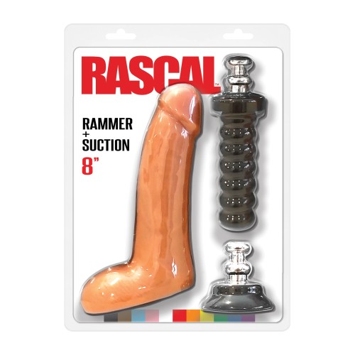 Rascal 8-Inch Cock with Rammer and Suction