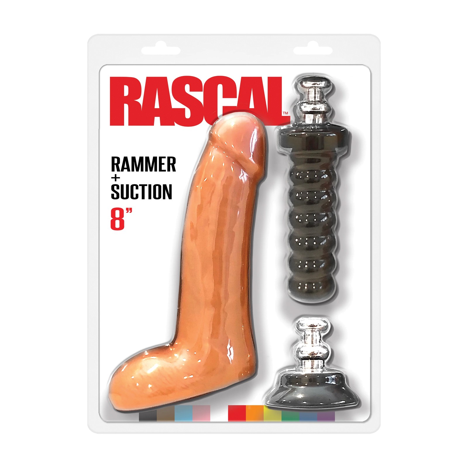 Rascal 8-Inch Cock with Rammer and Suction