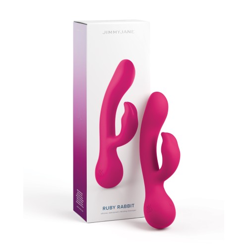 JimmyJane Ruby Rabbit Vibrator Pink