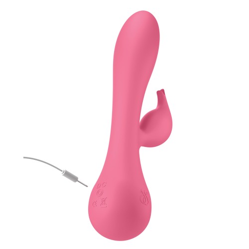 JimmyJane Glo Warming Rabbit Vibrator in Pink