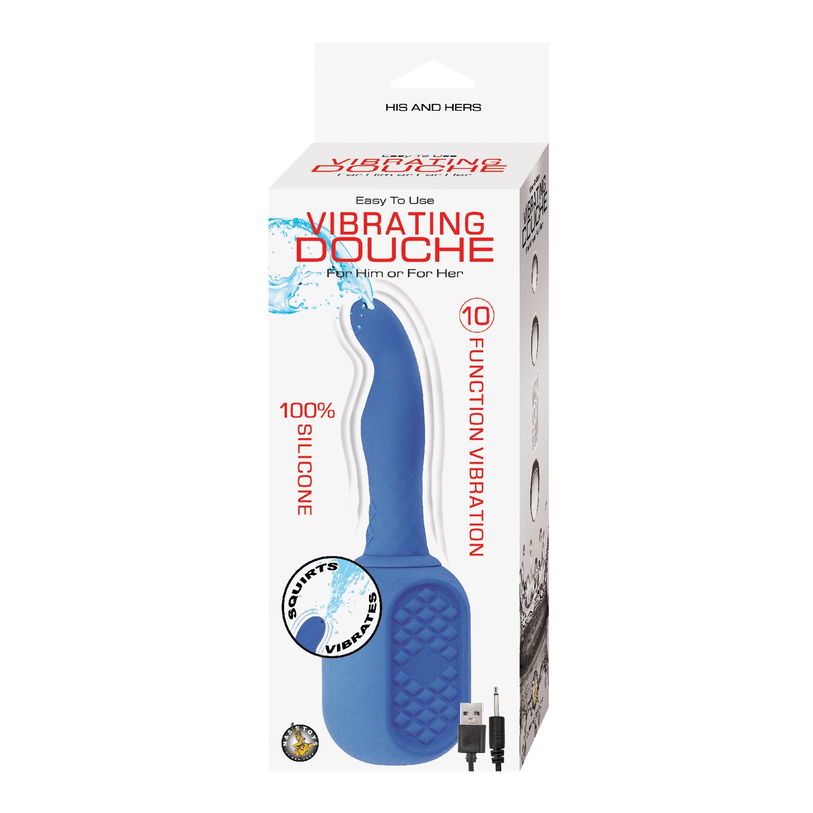 Vibrating Anal Douche Blue