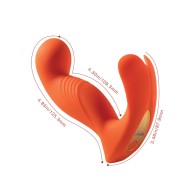 Crave 3 G-Spot Vibrator Rotating Head Orange