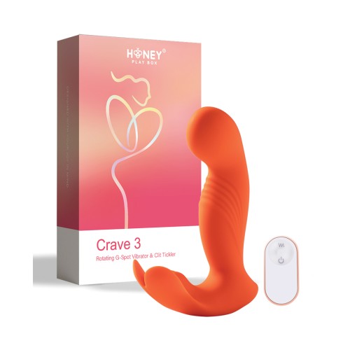 Crave 3 G-Spot Vibrator Rotating Head Orange