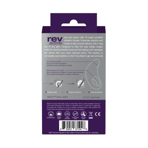 VeDO Rev Rechargeable C Ring Purple