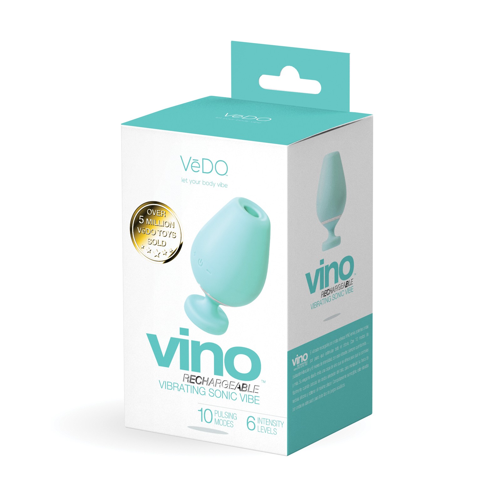 VeDO Vino Rechargeable Sonic Vibe - Turquoise | Pulsating Pleasure