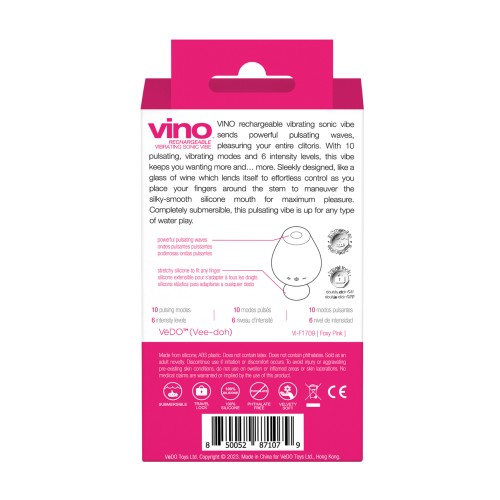 VeDO Vino Rechargeable Sonic Vibe Pink