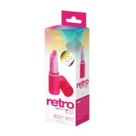 VeDO Retro Vibrador Recargable Barra de Labios Rosa