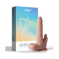 Colter App-Controlled Thrusting Dildo with Clit Licker